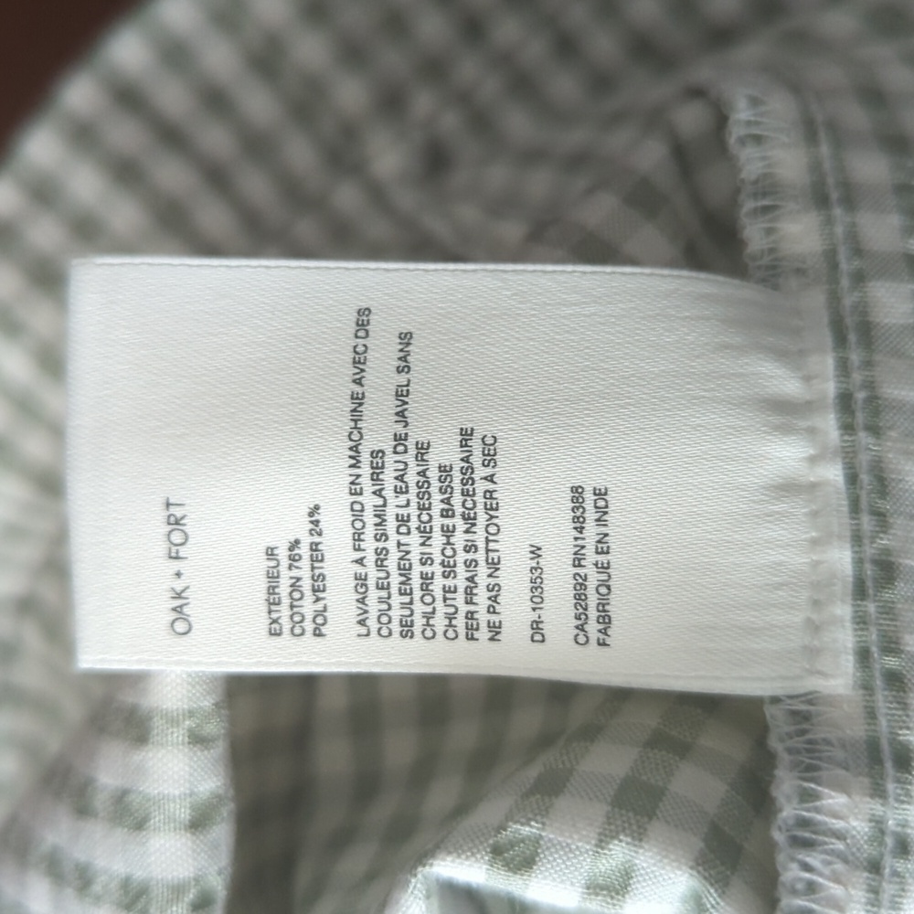 OAK + FORT COLLARED MINI GINGHAM DRESS - Picture 12 of 13